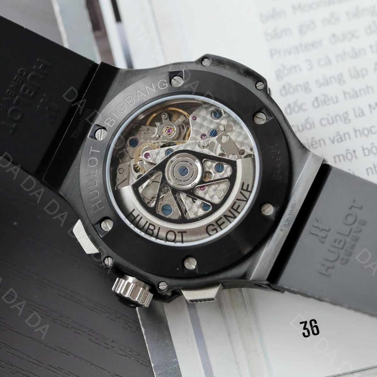 위블로 빅뱅 티타늄 블랙 러버밴드 42mm 10