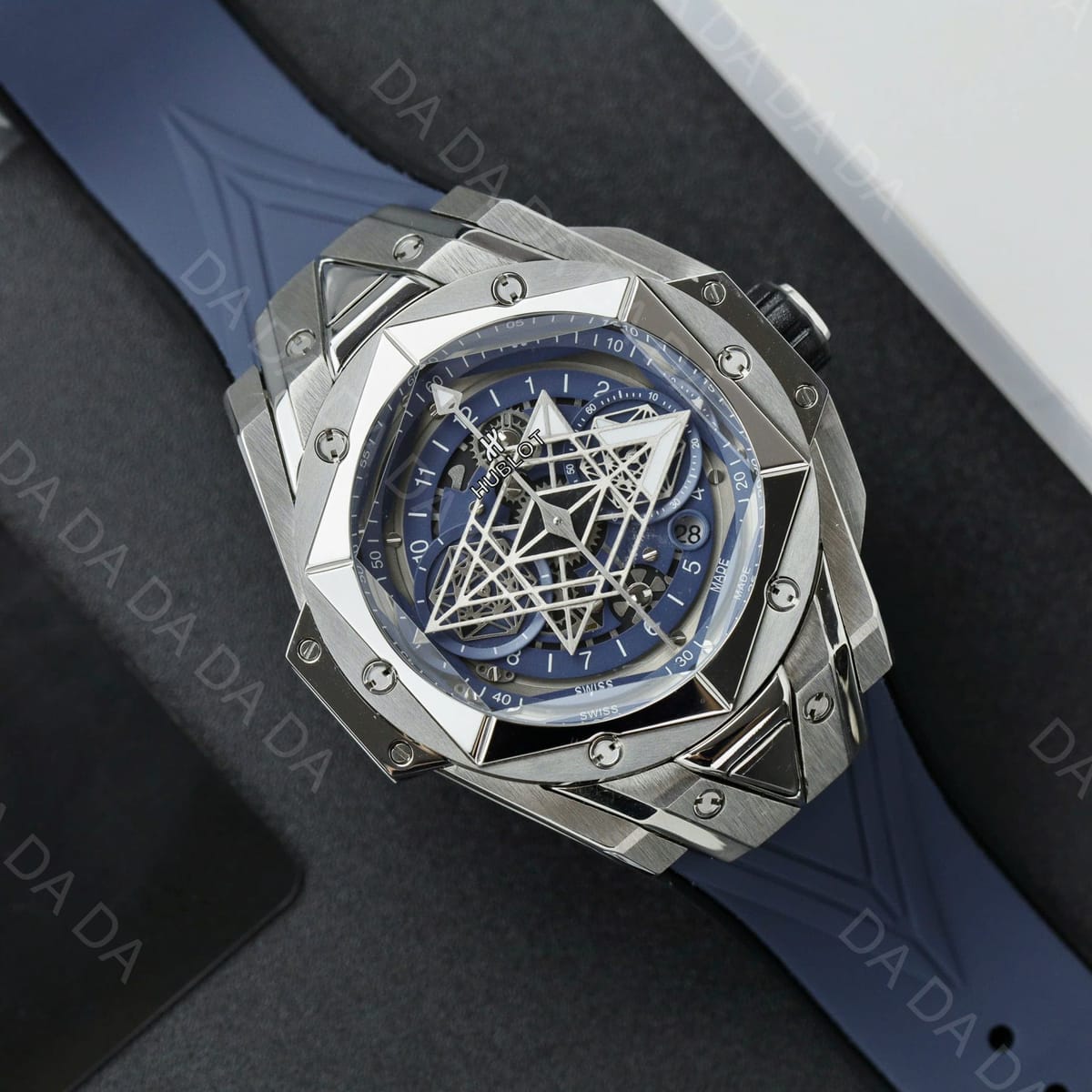 위블로 빅뱅 상블루2 블루 러버밴드 45mm 5