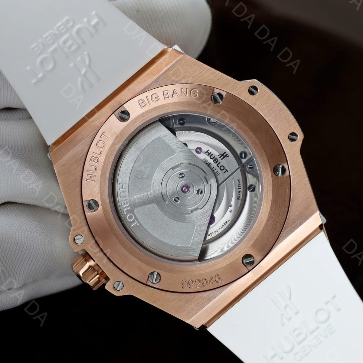 위블로 빅뱅 금통 다이아베젤 화이트다이얼 러버밴드 39mm 11