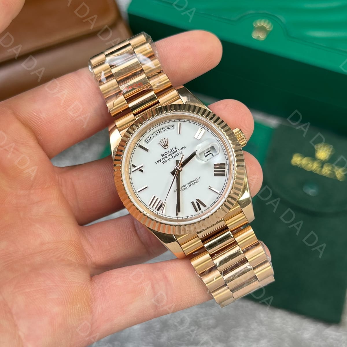 롤렉스 데이데이트 로즈골드 금통 흰판 40mm 4