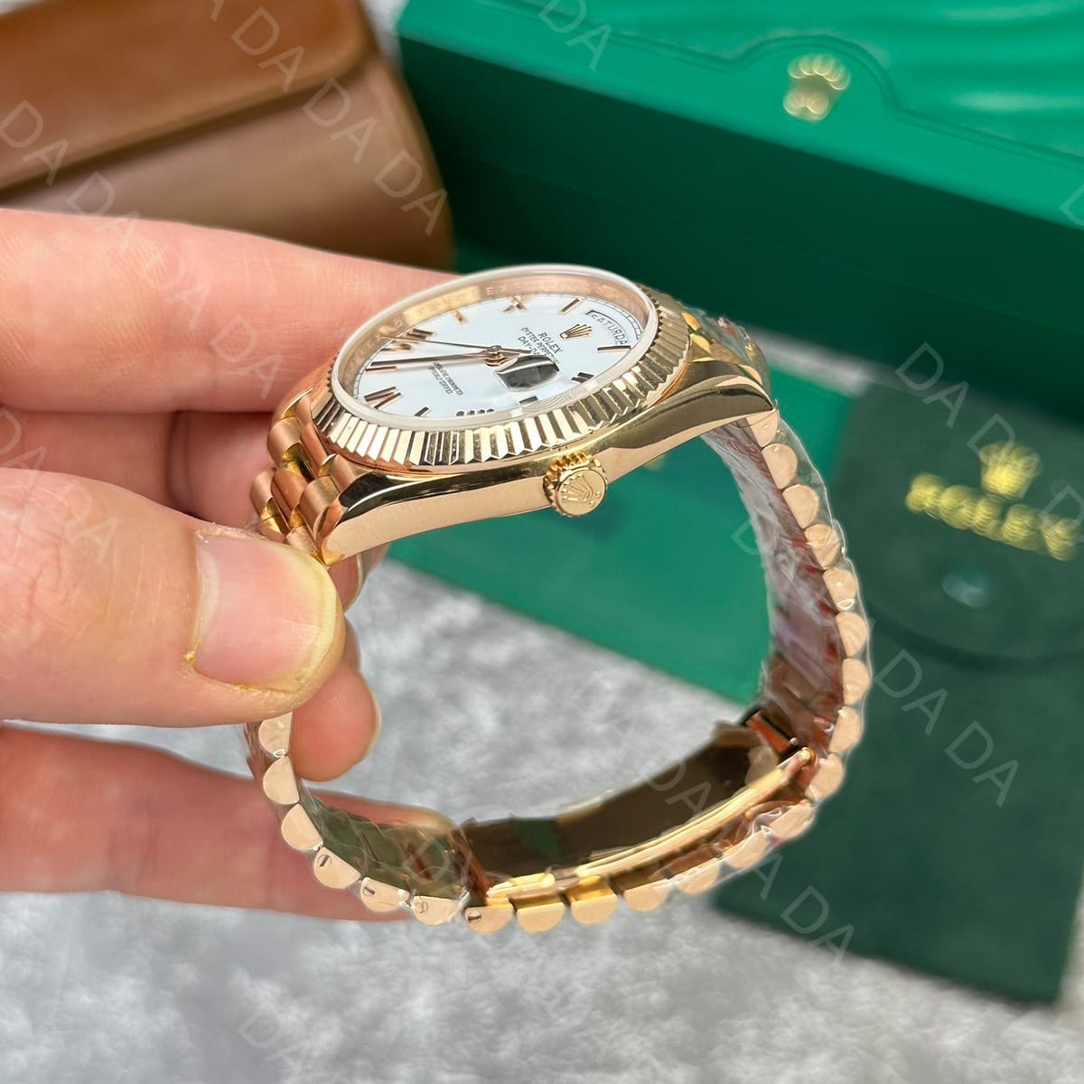 롤렉스 데이데이트 로즈골드 금통 흰판 40mm 5