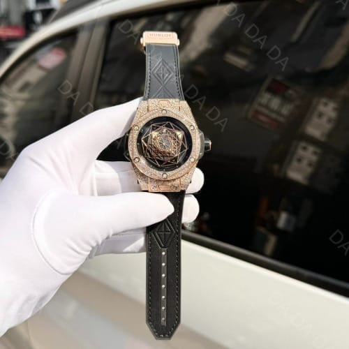위블로 빅뱅 상블루 킹골드 풀파베 러버밴드 44mm