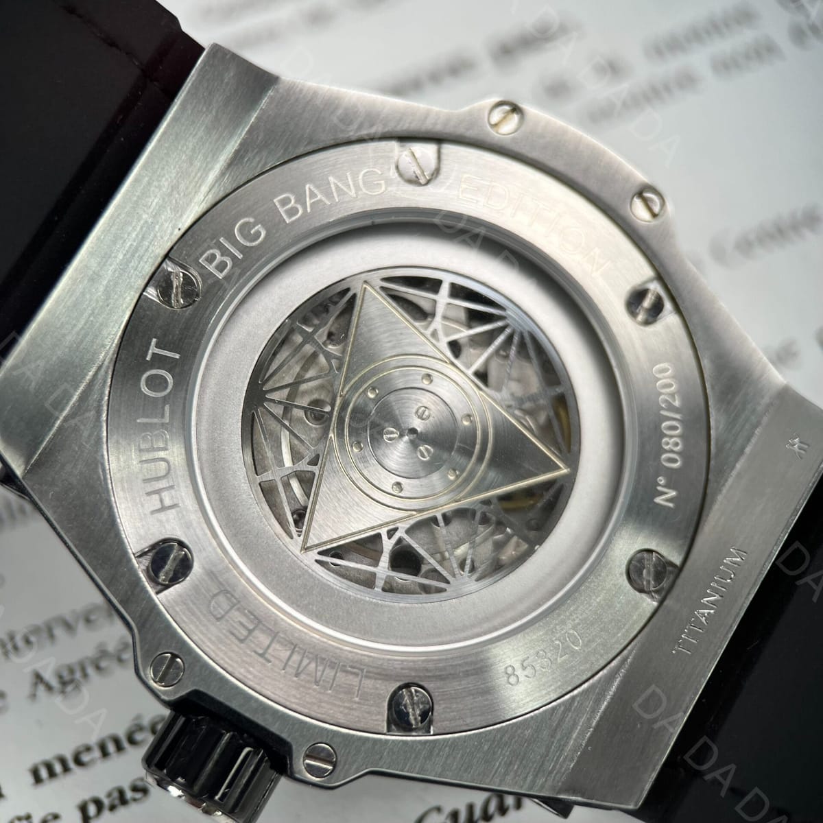 위블로 빅뱅 상블루 풀파베 블랙 러버밴드 45mm 6