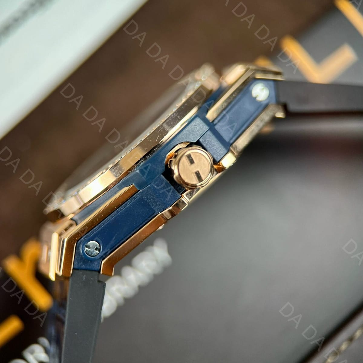 위블로 빅뱅 킹골드 풀파베 블루 가죽밴드 39mm 6