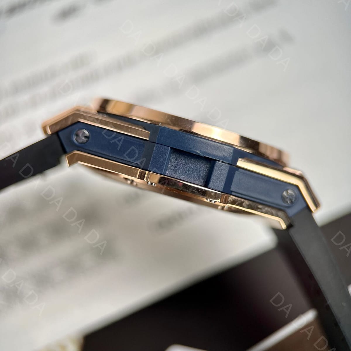 위블로 빅뱅 킹골드 풀파베 블루 가죽밴드 39mm 7