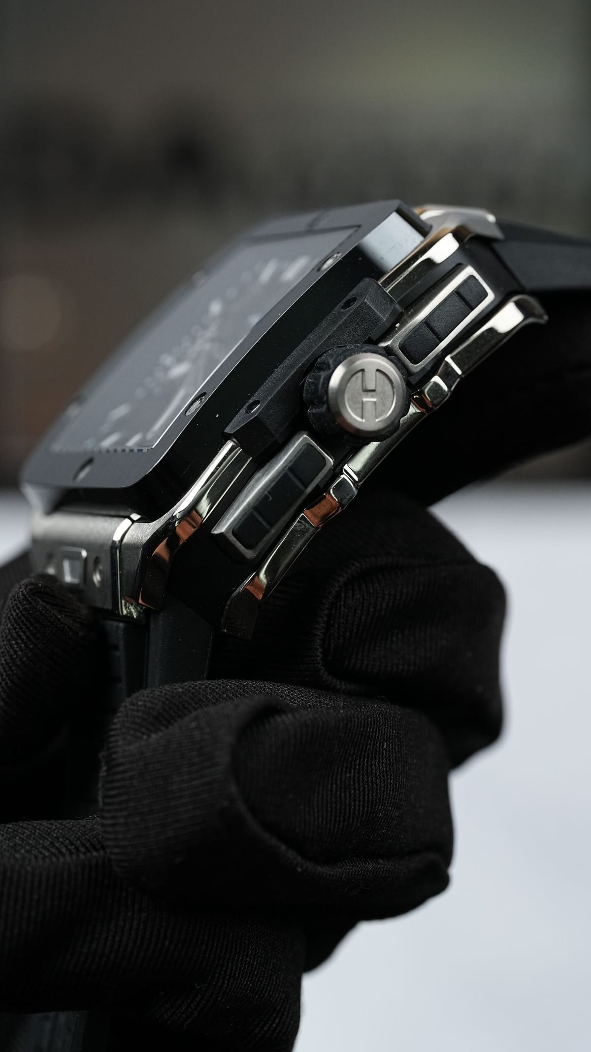 위블로 스퀘어 뱅  티타늄 러버밴드 42mm 21