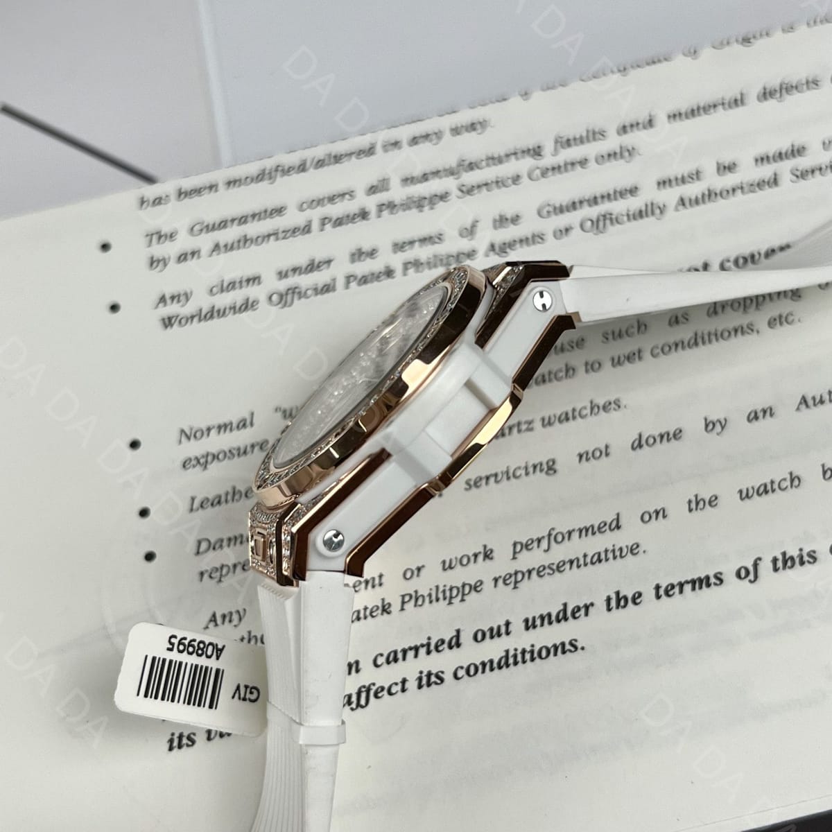 위블로 빅뱅 금통 풀다이아셋팅 화이트러버밴드 39mm 8