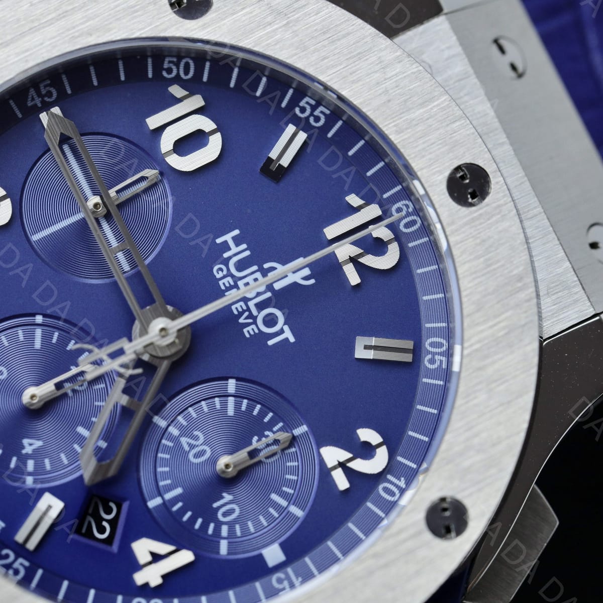 위블로 빅뱅 크로노그래프 블루다이얼 가죽밴드 44mm 6