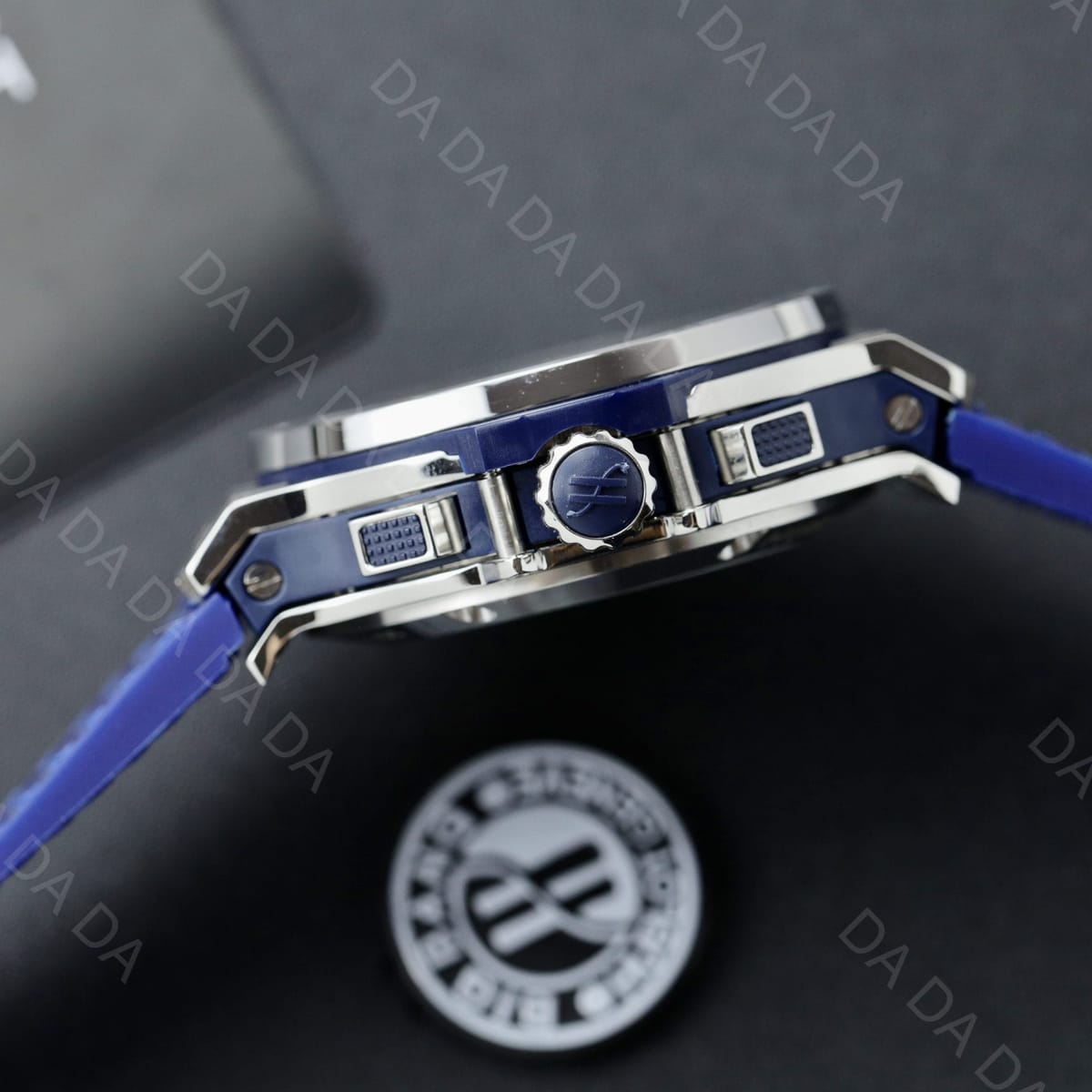 위블로 빅뱅 크로노그래프 블루다이얼 가죽밴드 44mm 8