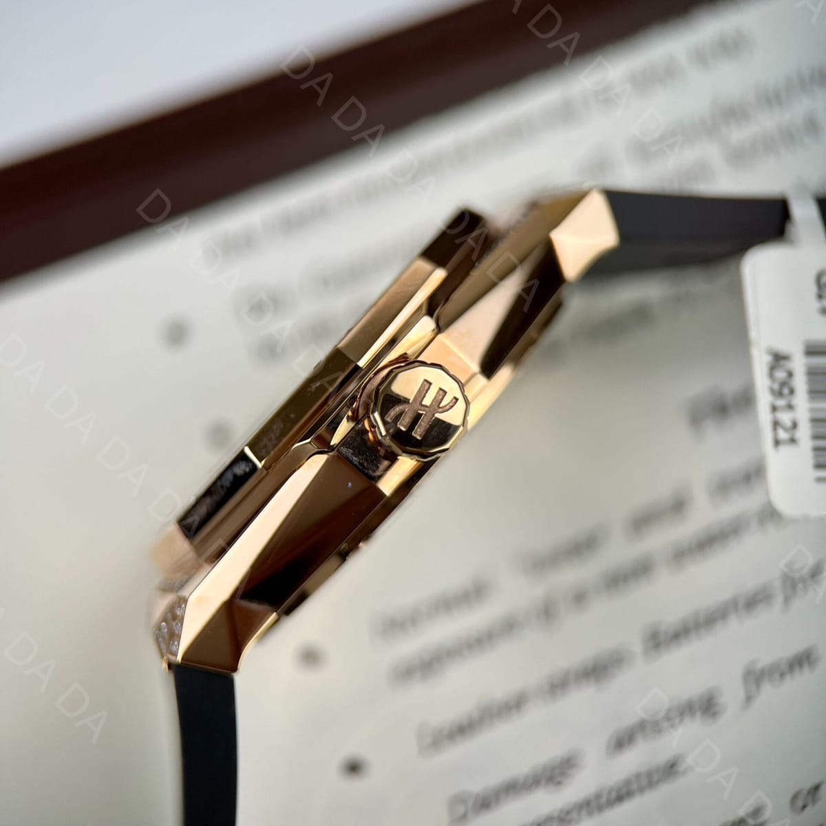 위블로 클래식퓨전 올린스키 킹골드 풀파베 블랙다이얼 러버밴드 40mm 6