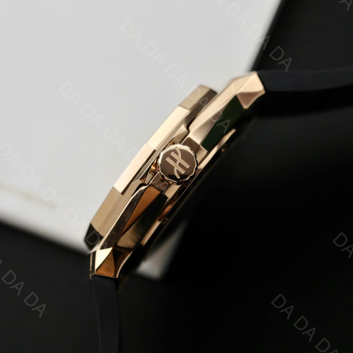위블로 클래식퓨전 올린스키 킹골드 풀다이아셋팅 블랙다이얼 러버밴드 40mm 8
