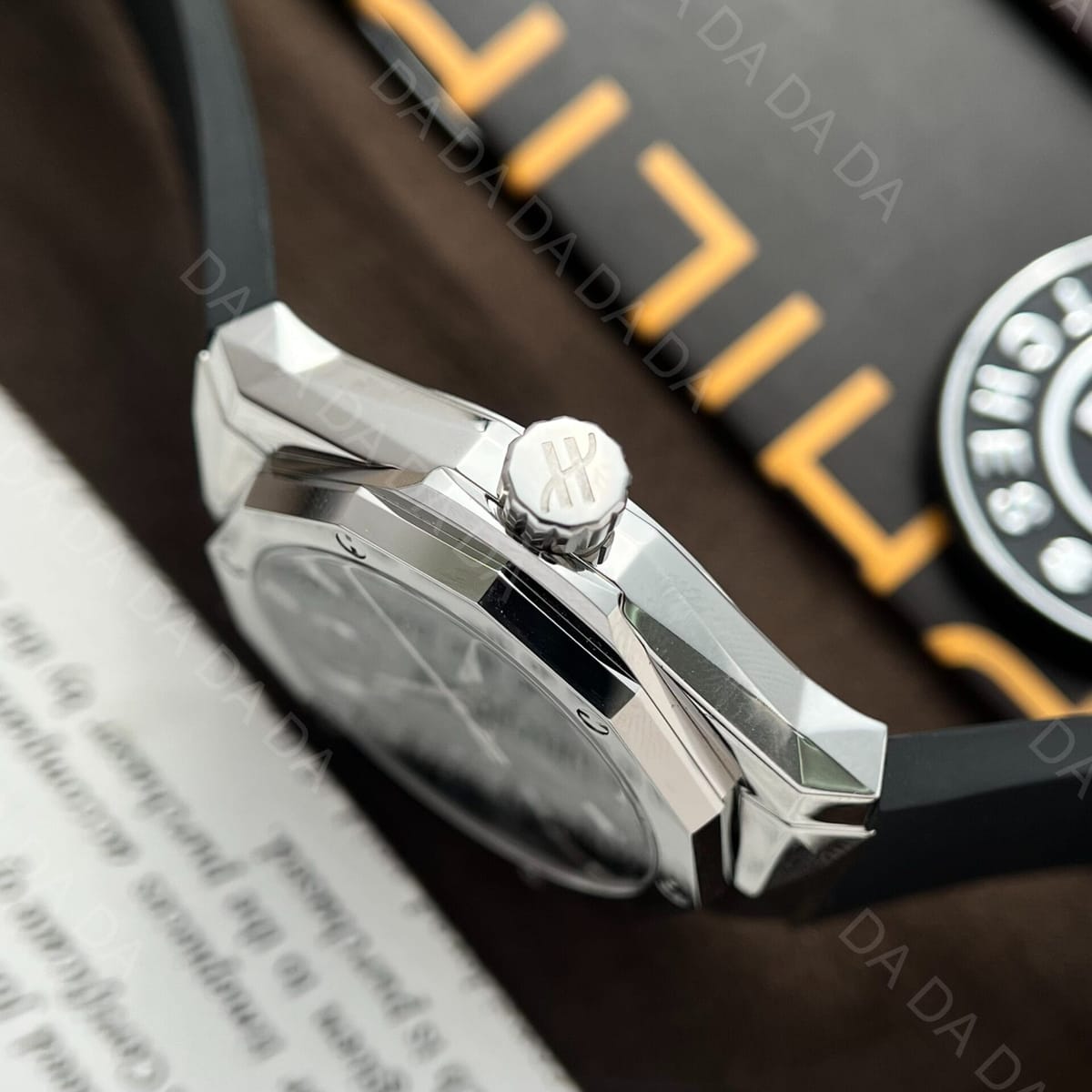 위블로 클래식퓨전 올린스키 티타늄 블랙다이얼 러버밴드 40mm 7