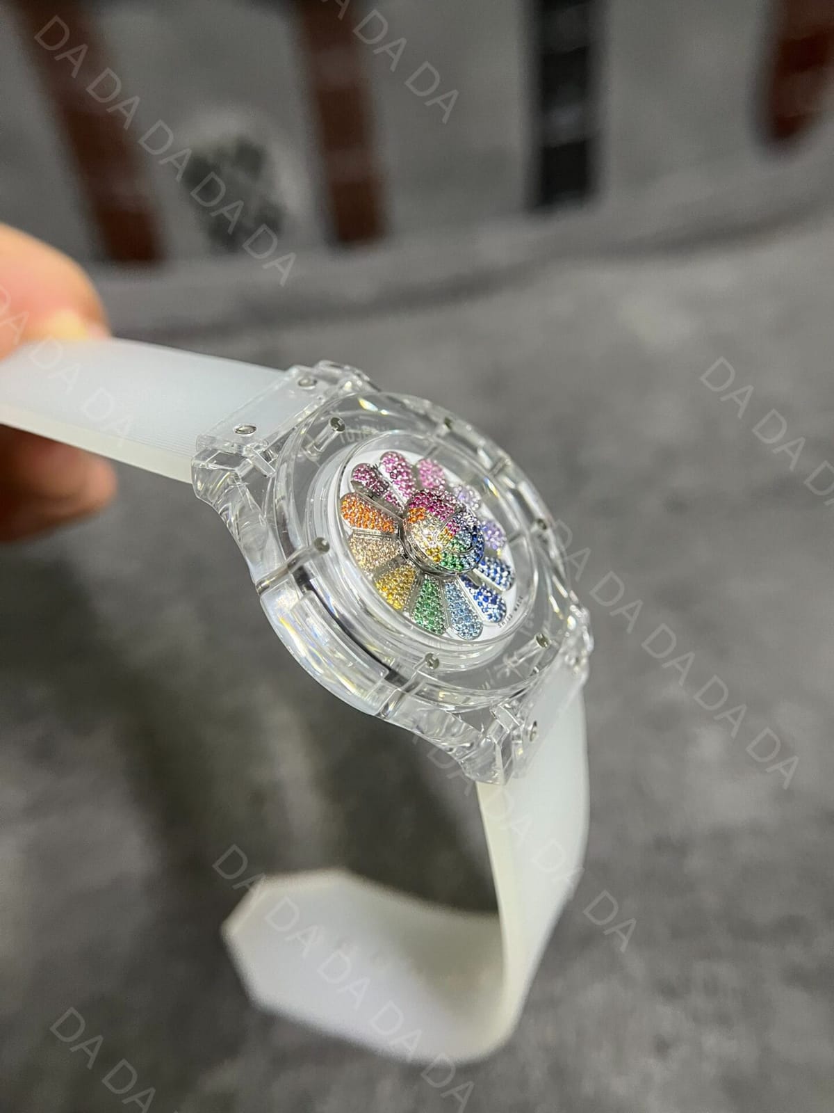위블로 클래식퓨전 다카시 사파이어 레인보우 러버밴드 45mm 5