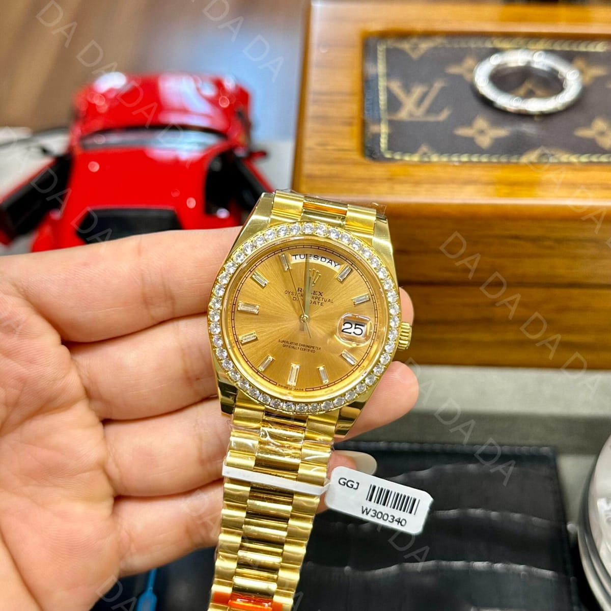 롤렉스 데이데이트 옐로우골드 금통 샴페인다이얼 다이아베젤 40mm 4