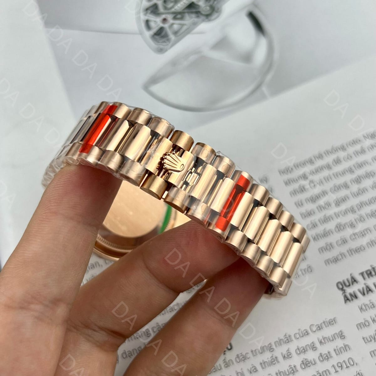 롤렉스 데이데이트 로즈골드 금통 핑크다이얼 다이아베젤 31mm 9