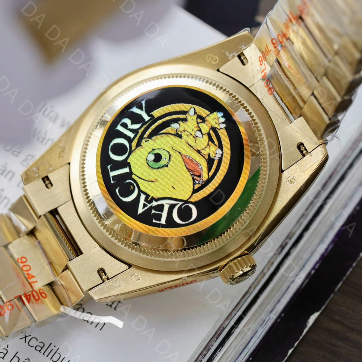 롤렉스 데이데이트 옐로우골드 금통 그린 옴브레 36mm 11
