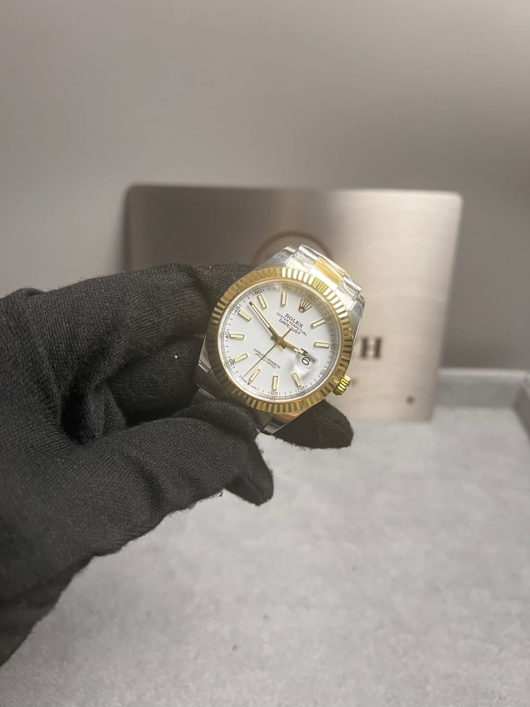 롤렉스 데이저스트 콤비 흰판 오이스터 41mm 12