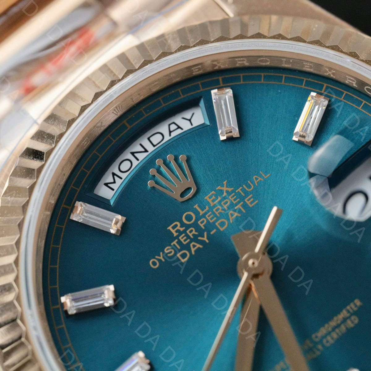 롤렉스 데이데이트 로즈골드 금통 블루 바게트다이얼 36mm 8