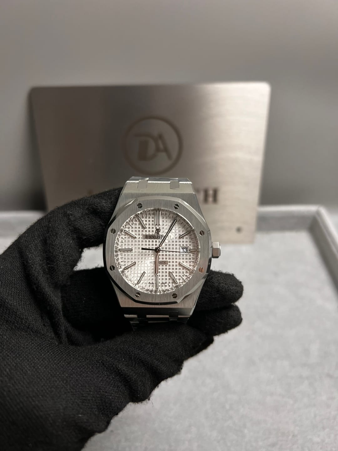 오데마피게 로얄오크 15400 스틸 흰판 41mm 7
