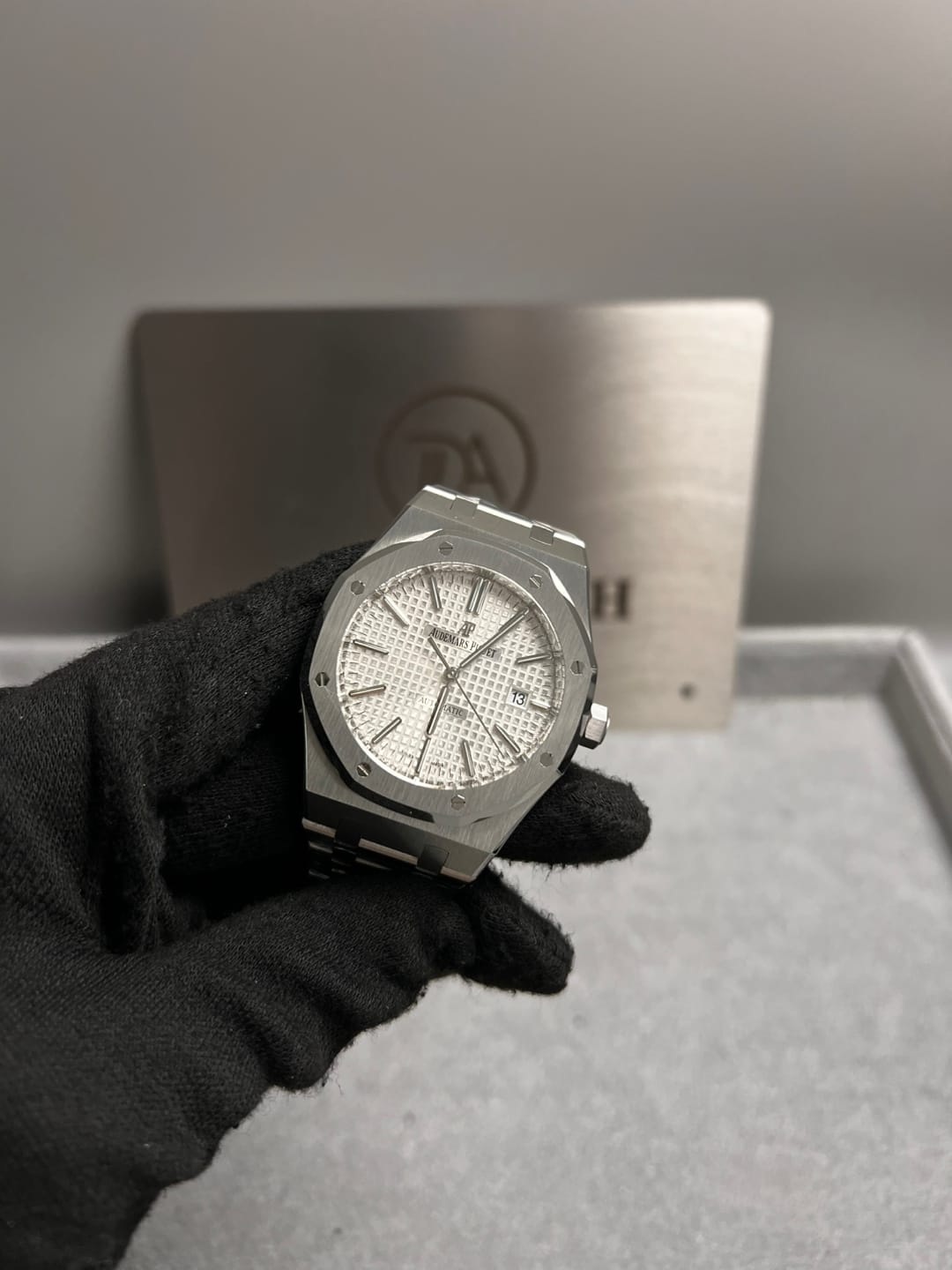 오데마피게 로얄오크 15400 스틸 흰판 41mm 12