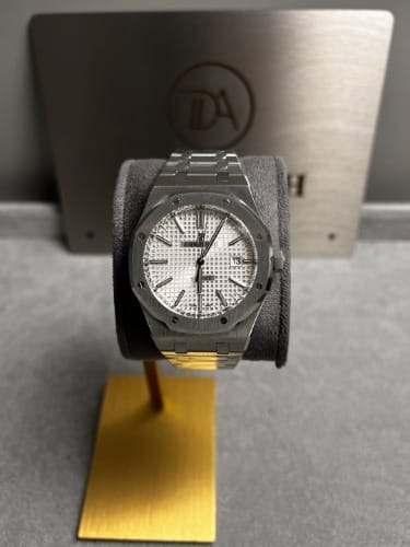 오데마피게 로얄오크 15400 스틸 흰판 41mm