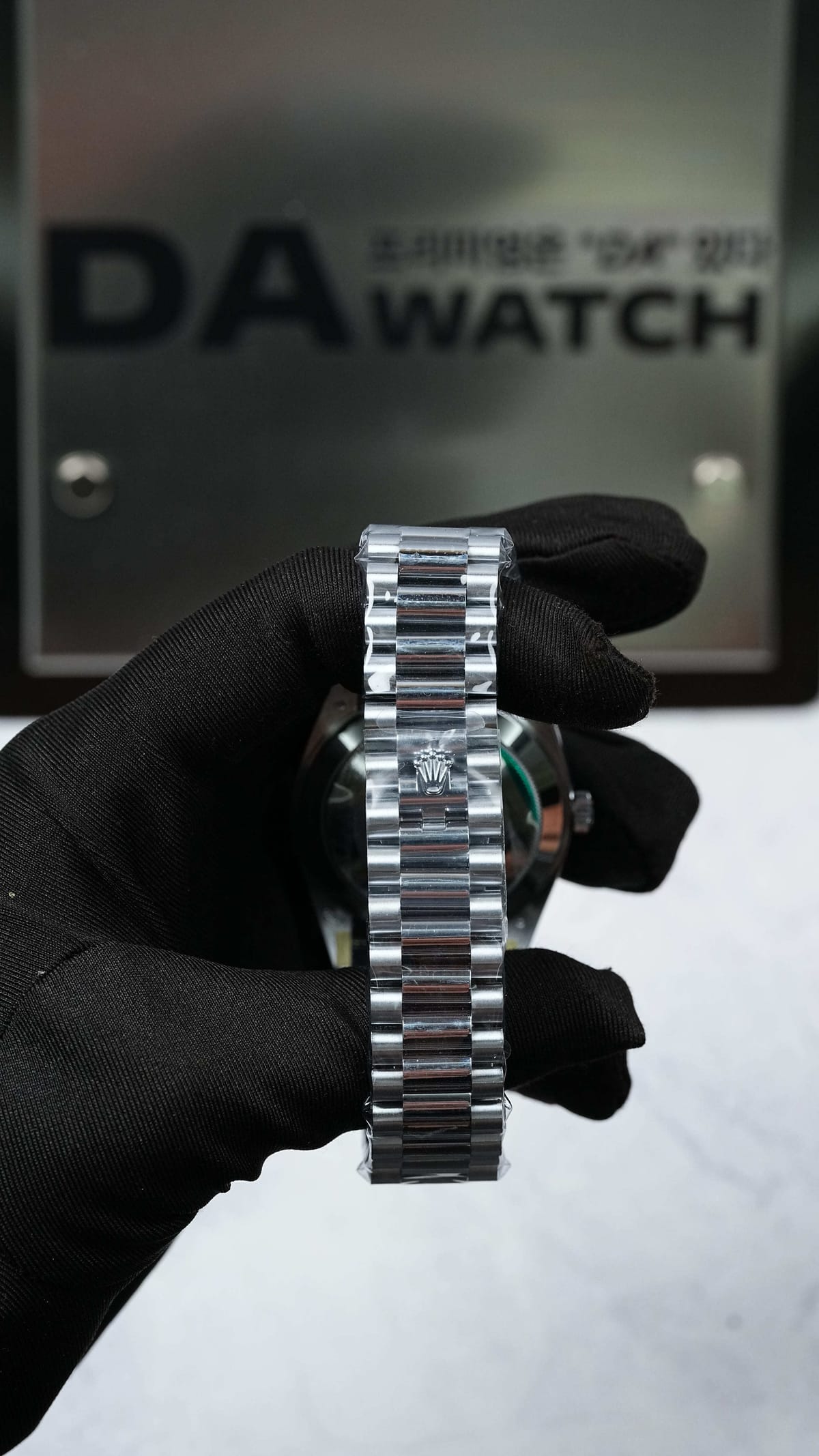 롤렉스 데이데이트 화이트골드 검판 바게트다이아 40mm 11