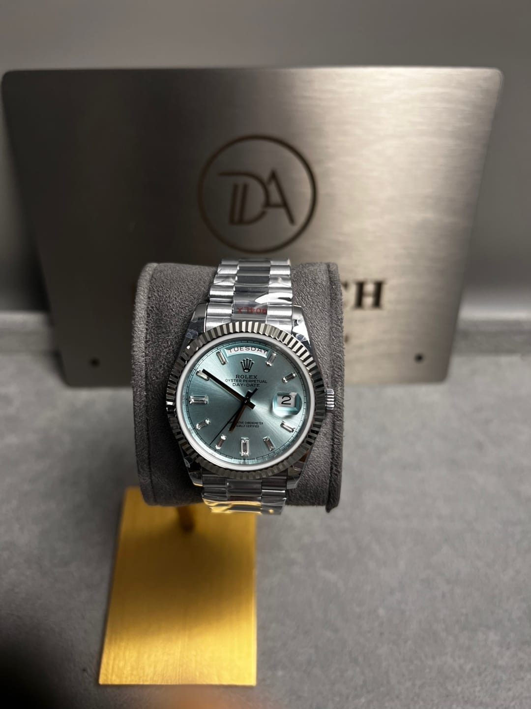 롤렉스 데이데이트 화이트골드 아이스블루 바게트다이아 40mm 3