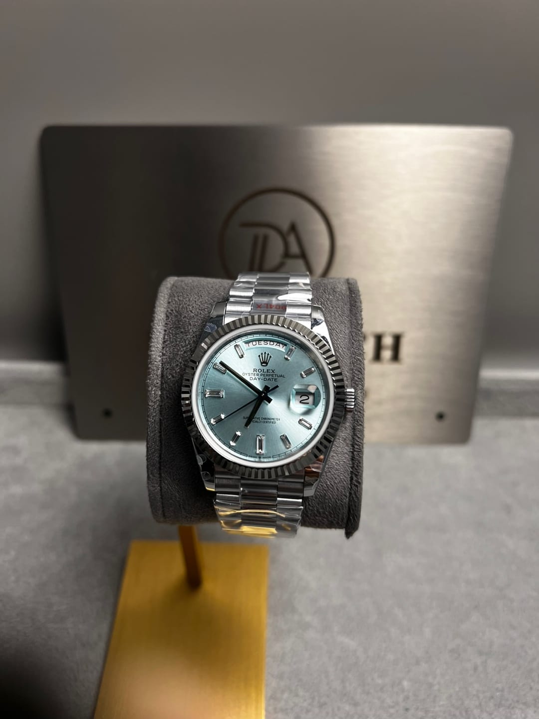 롤렉스 데이데이트 화이트골드 아이스블루 바게트다이아 40mm 4