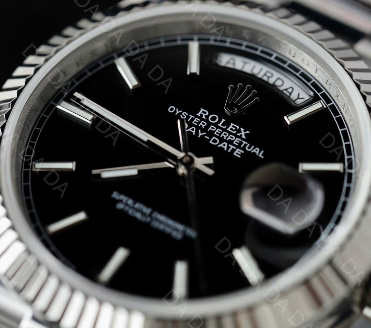 롤렉스 데이데이트 화이트골드 검판 40mm 5