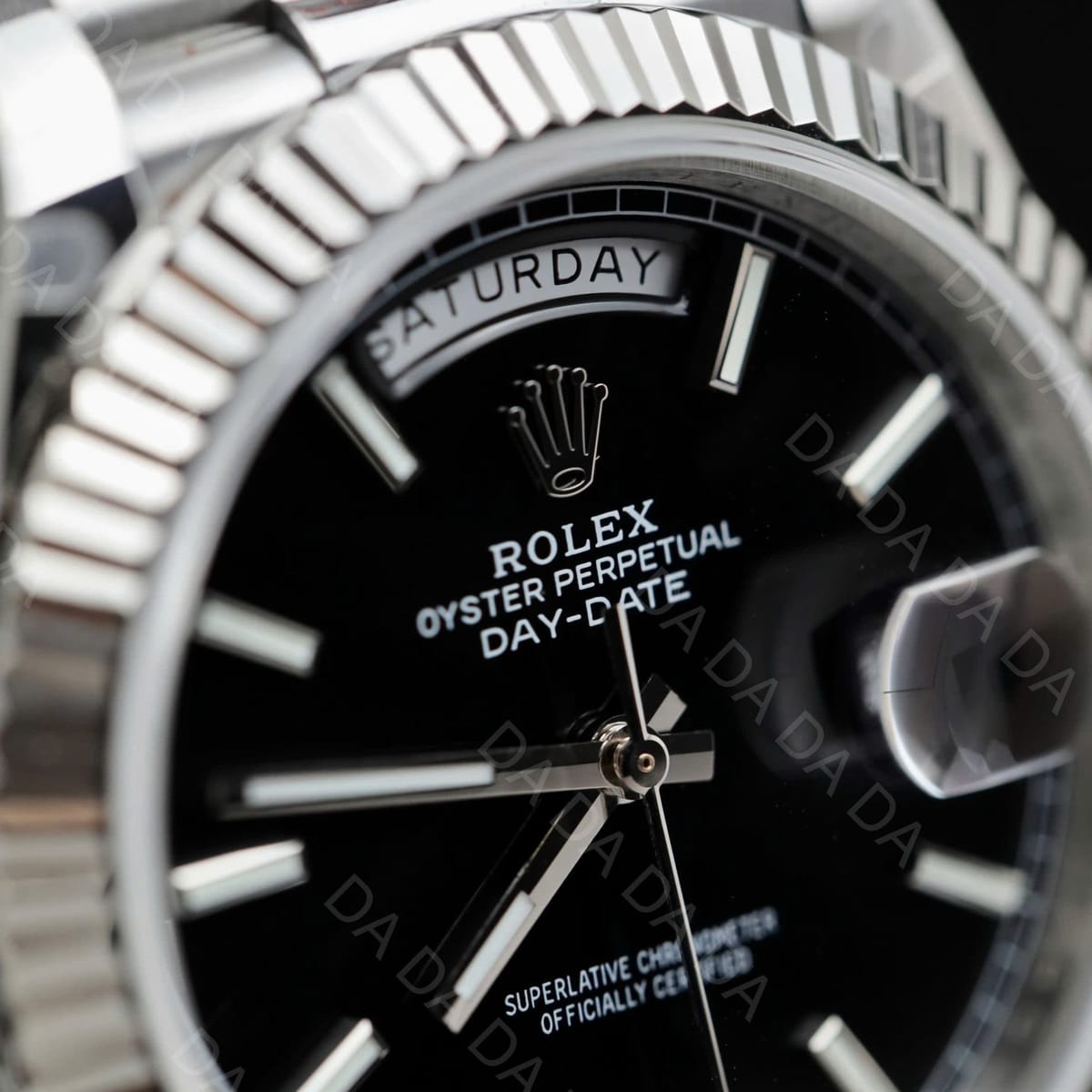 롤렉스 데이데이트 화이트골드 검판 40mm 6
