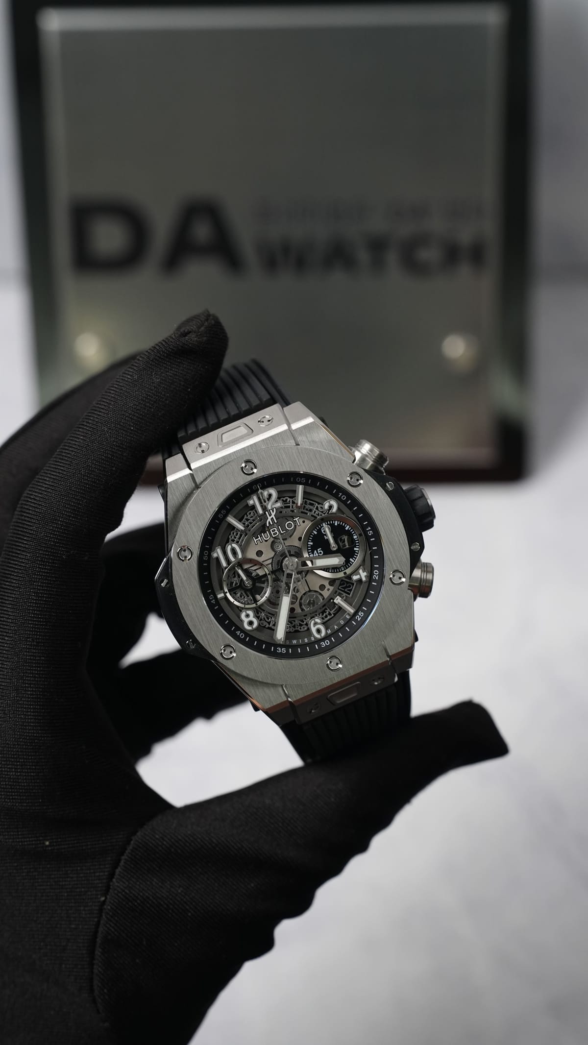 위블로 빅뱅 유니코 티타늄 베젤 러버밴드 42mm 3