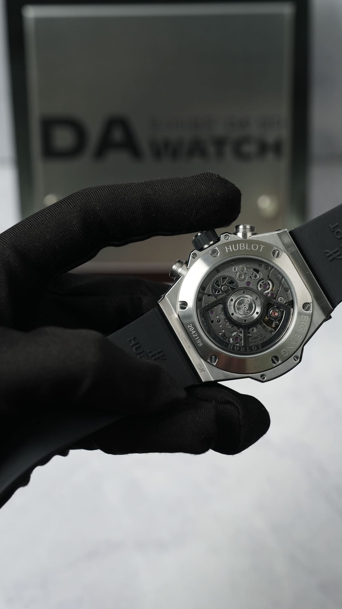 위블로 빅뱅 유니코 티타늄 베젤 러버밴드 42mm 13