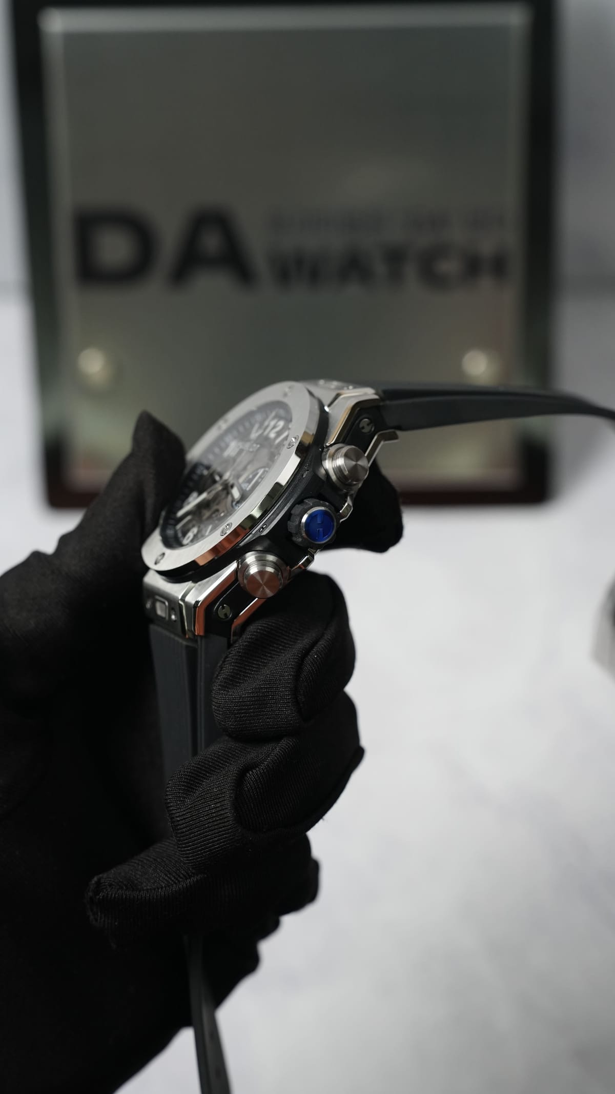 위블로 빅뱅 유니코 티타늄 베젤 러버밴드 42mm 17