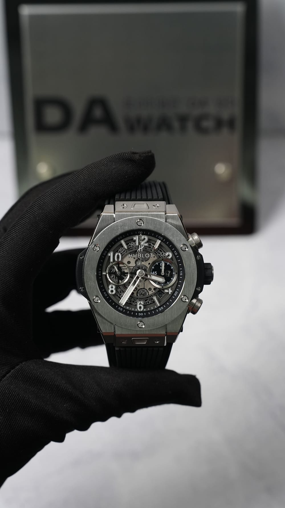 위블로 빅뱅 유니코 티타늄 베젤 러버밴드 42mm