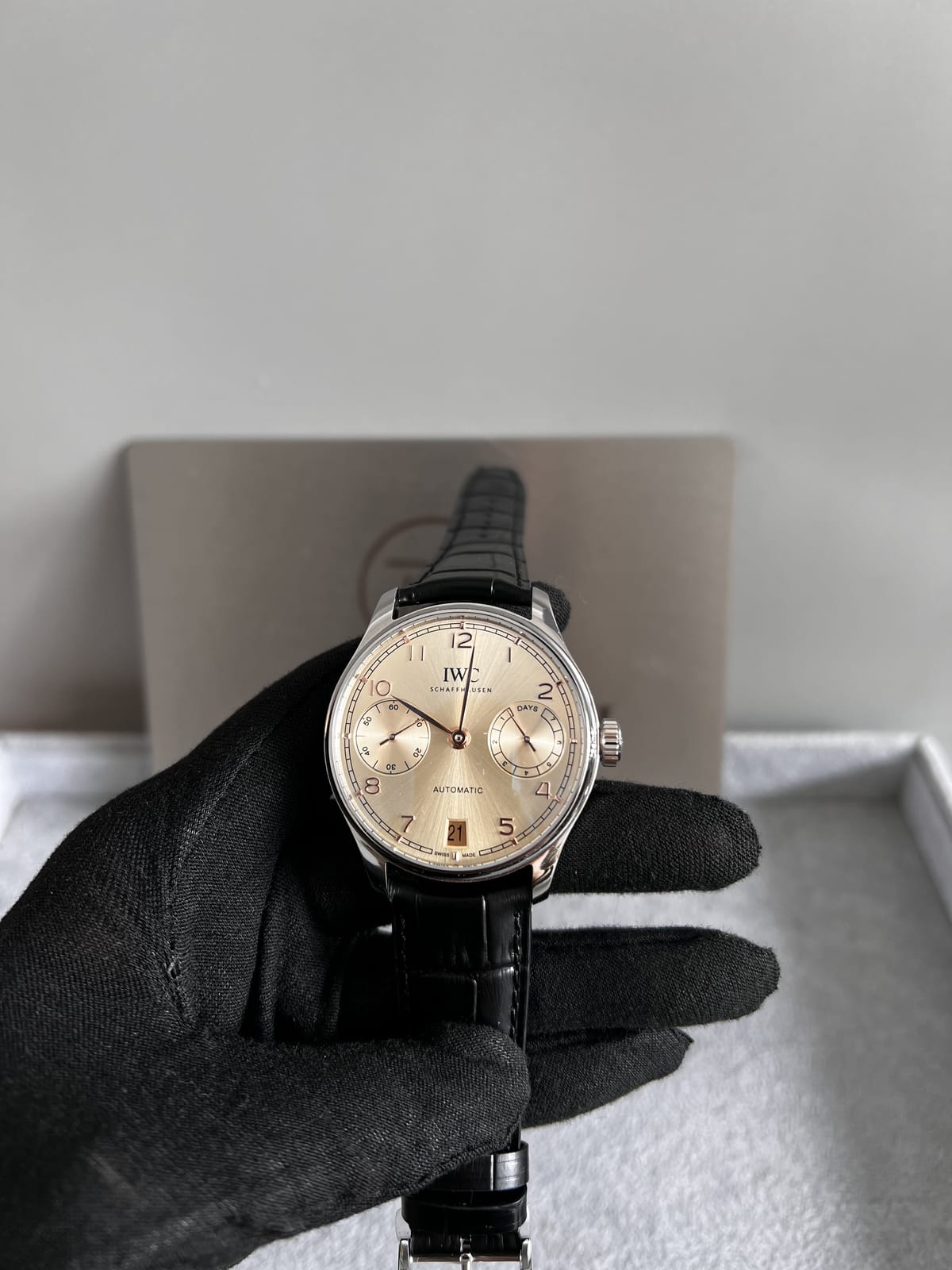 IWC 포르투기저 선더스트다이얼 오토메틱 42mm 11