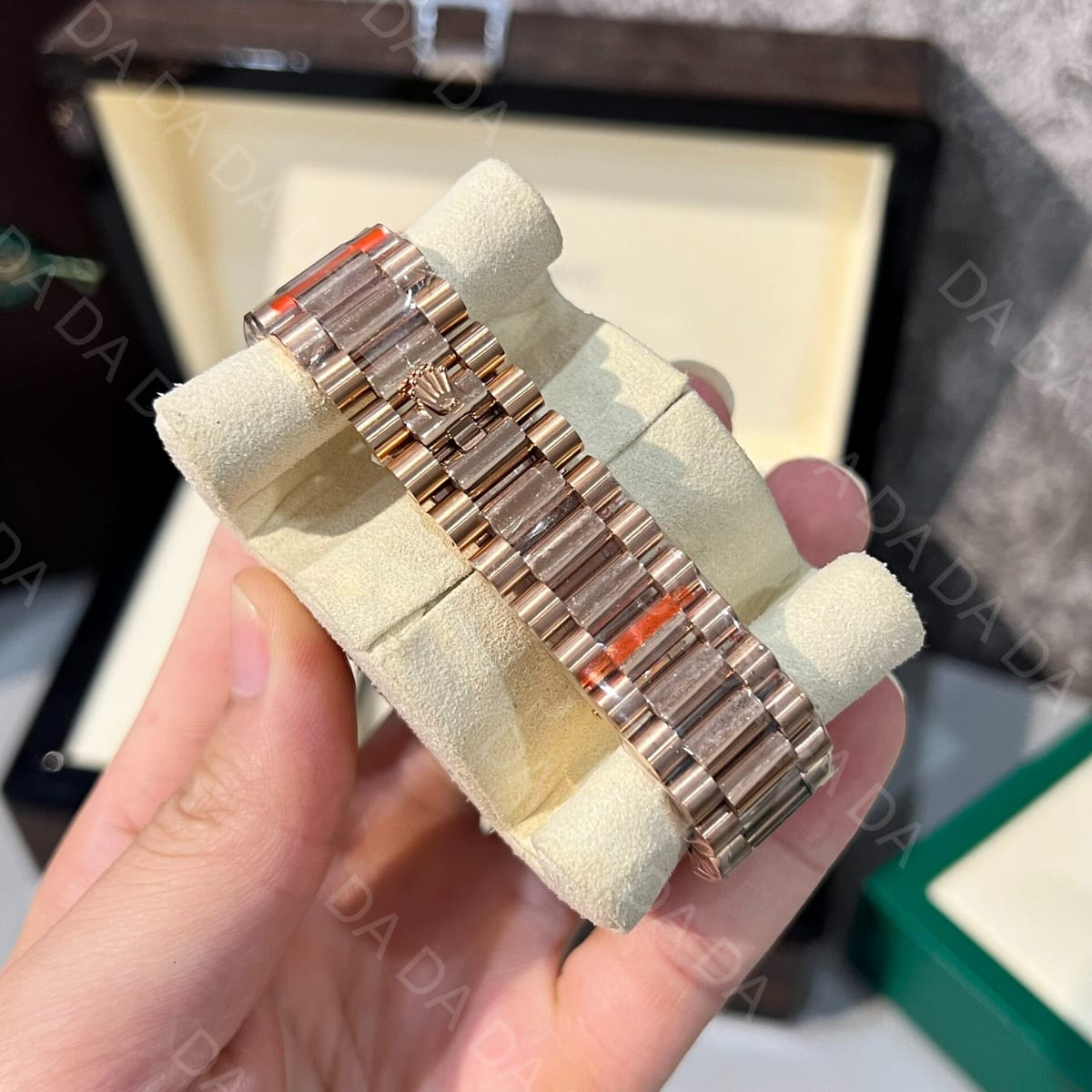 롤렉스 데이데이트 로즈골드 금통 초코판 다이아베젤 40mm 6
