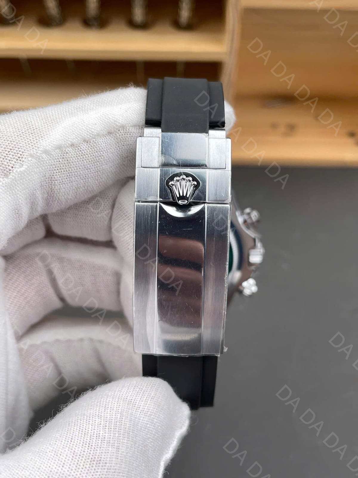 롤렉스 데이토나 화이트골드 그레이판 러버밴드 40mm 10