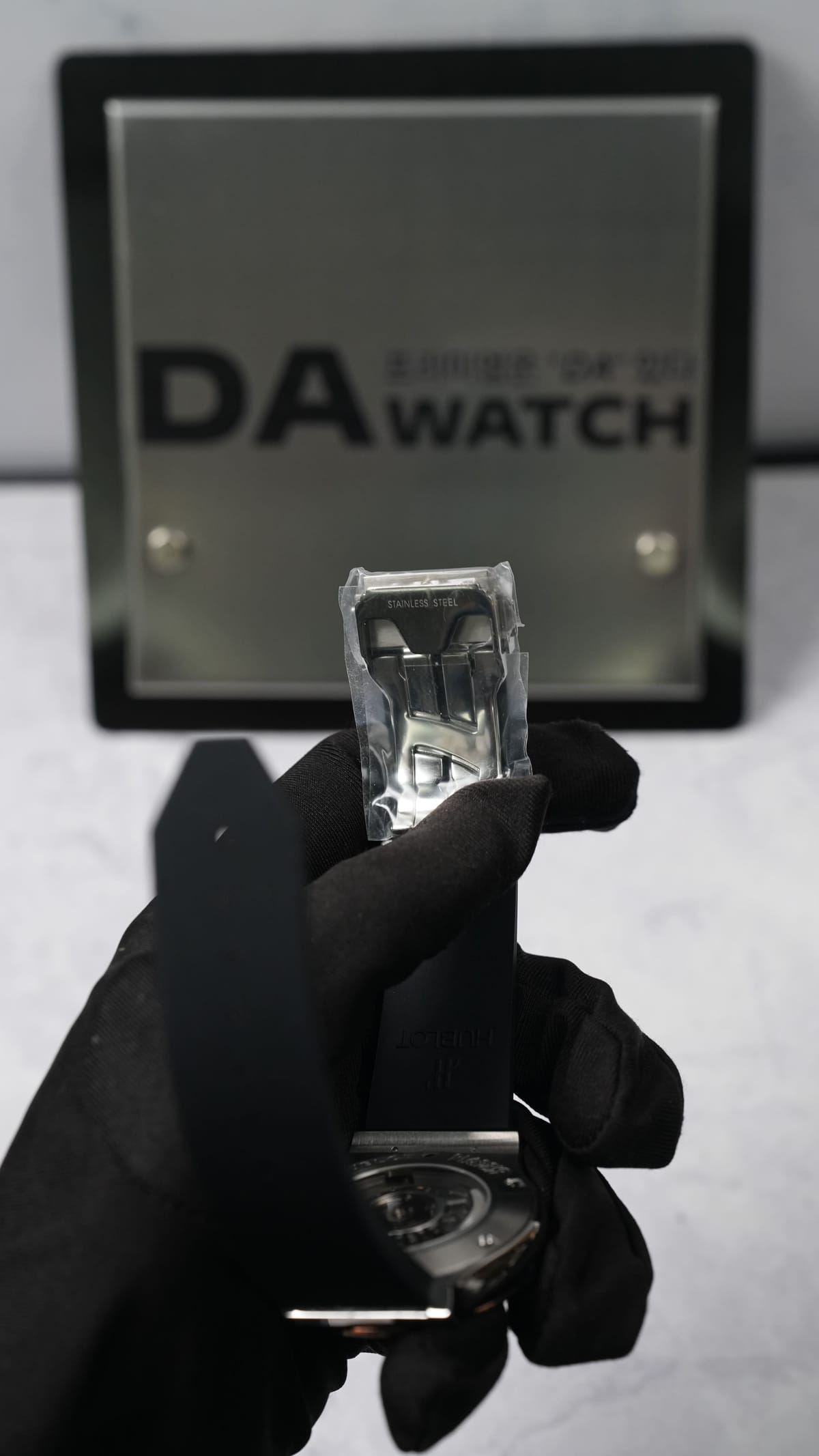 위블로 클래식퓨전 티타늄 콤비 검판 러버밴드 42mm 13