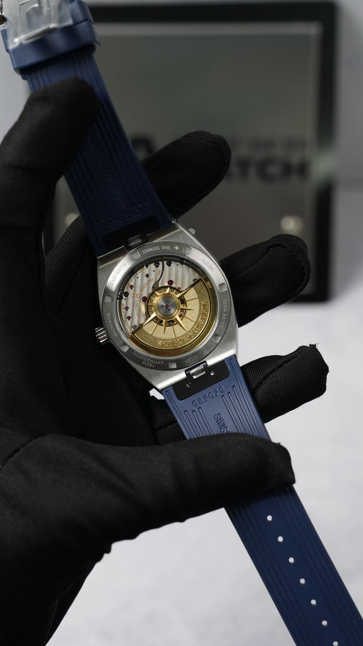 바쉐론콘스탄틴 오버시즈 4500v 청판 러버밴드 41mm 17