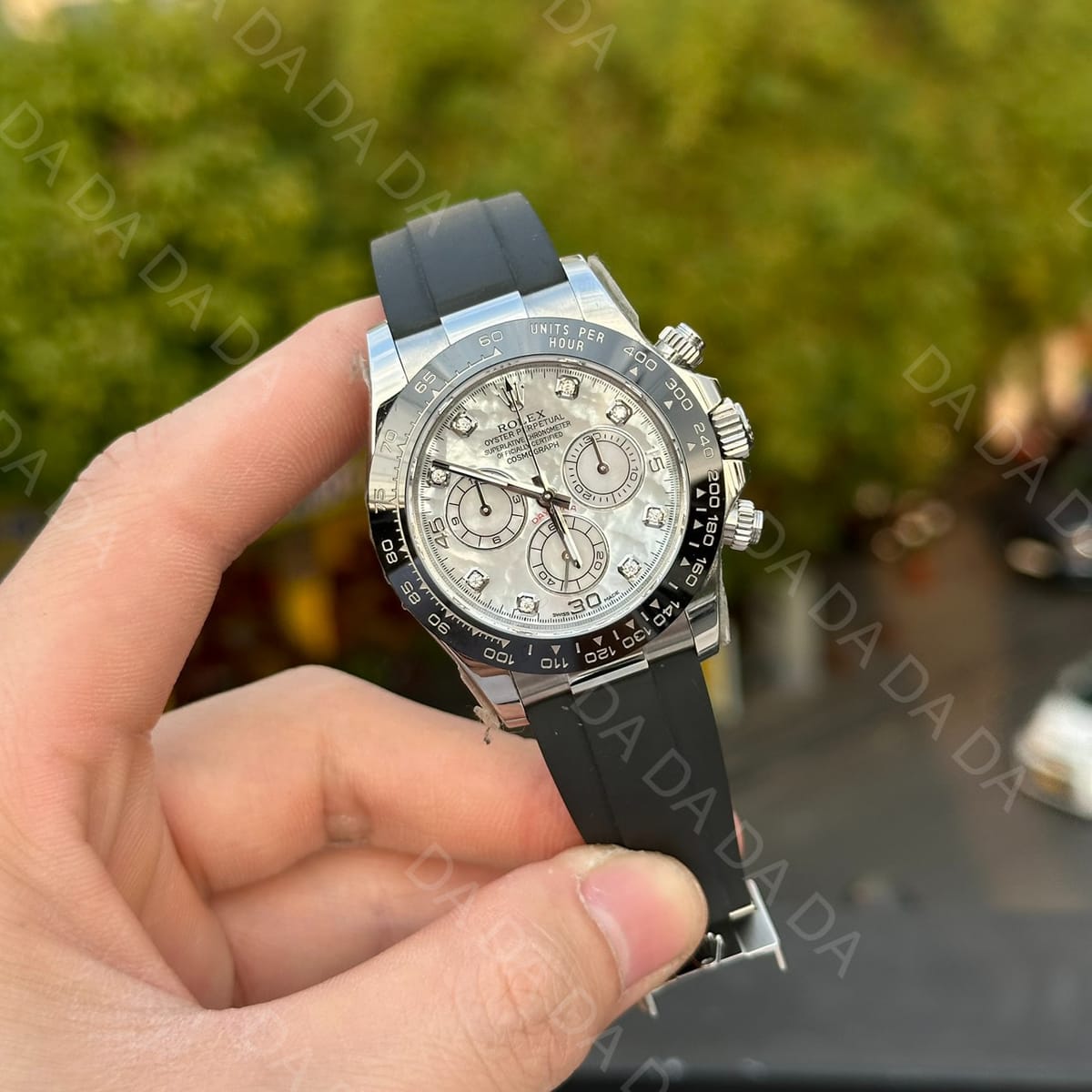 롤렉스 데이토나 화이트골드 자개판 8P 러버밴드 40mm 4