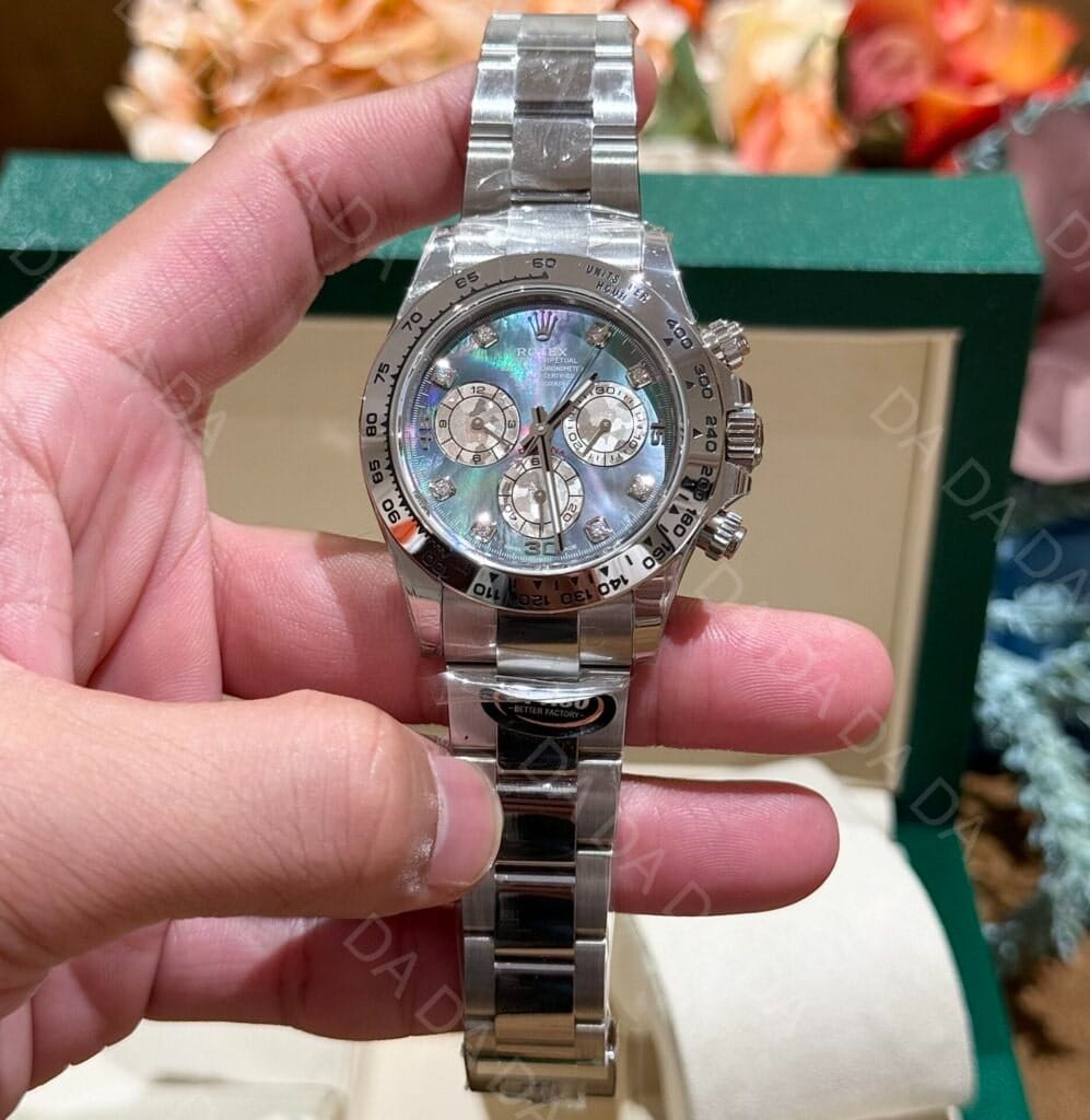 롤렉스 데이토나 화이트골드 자개판 8P 40mm 3