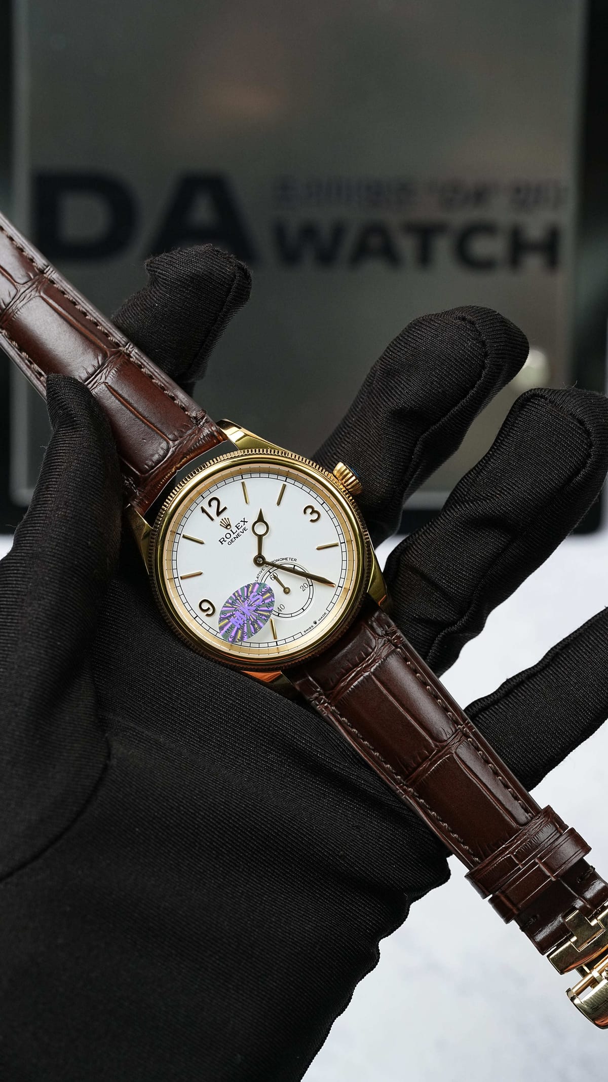 롤렉스 퍼페츄얼 1908 옐로우골드 흰판 39mm 4