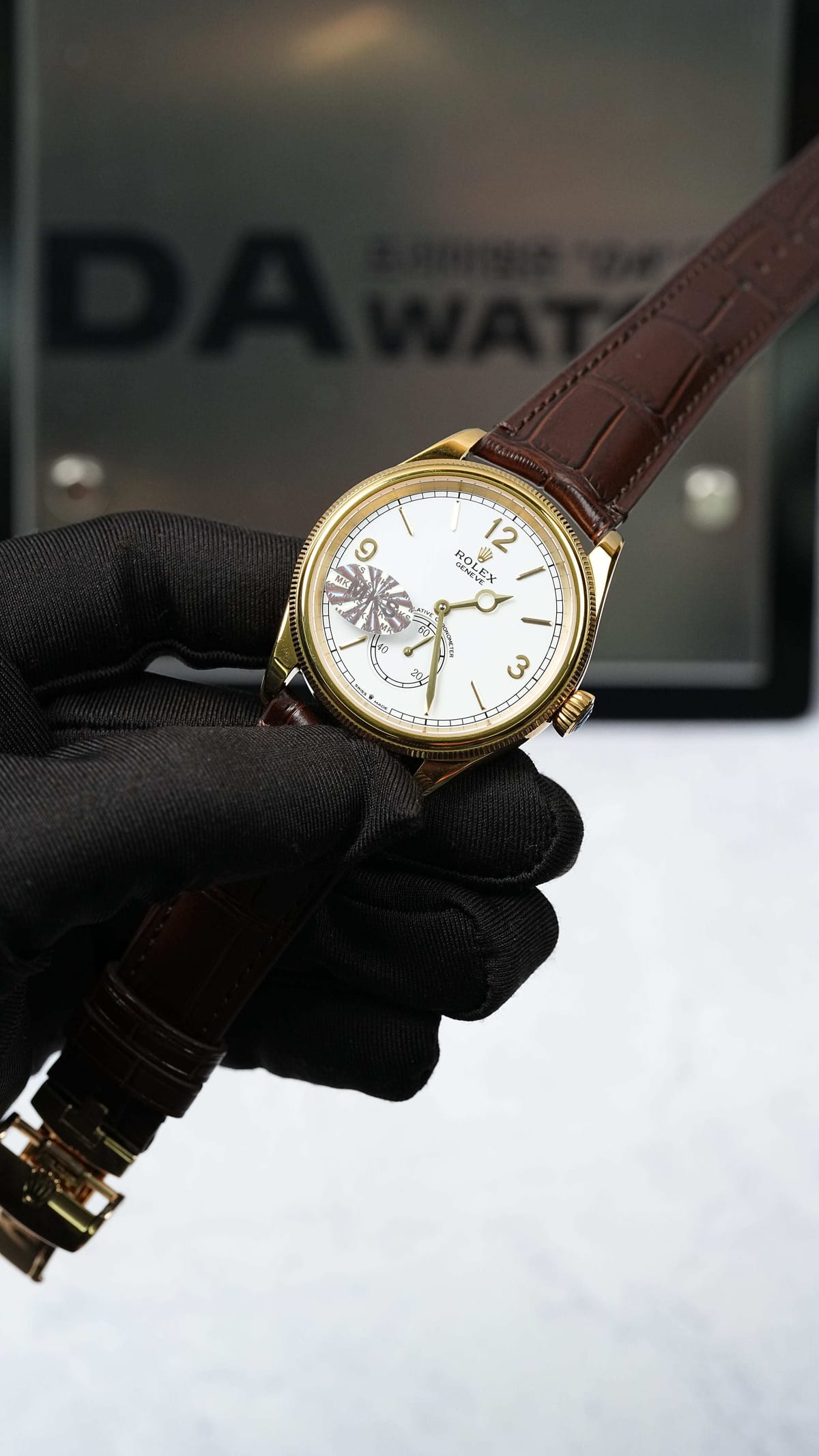 롤렉스 퍼페츄얼 1908 옐로우골드 흰판 39mm 5
