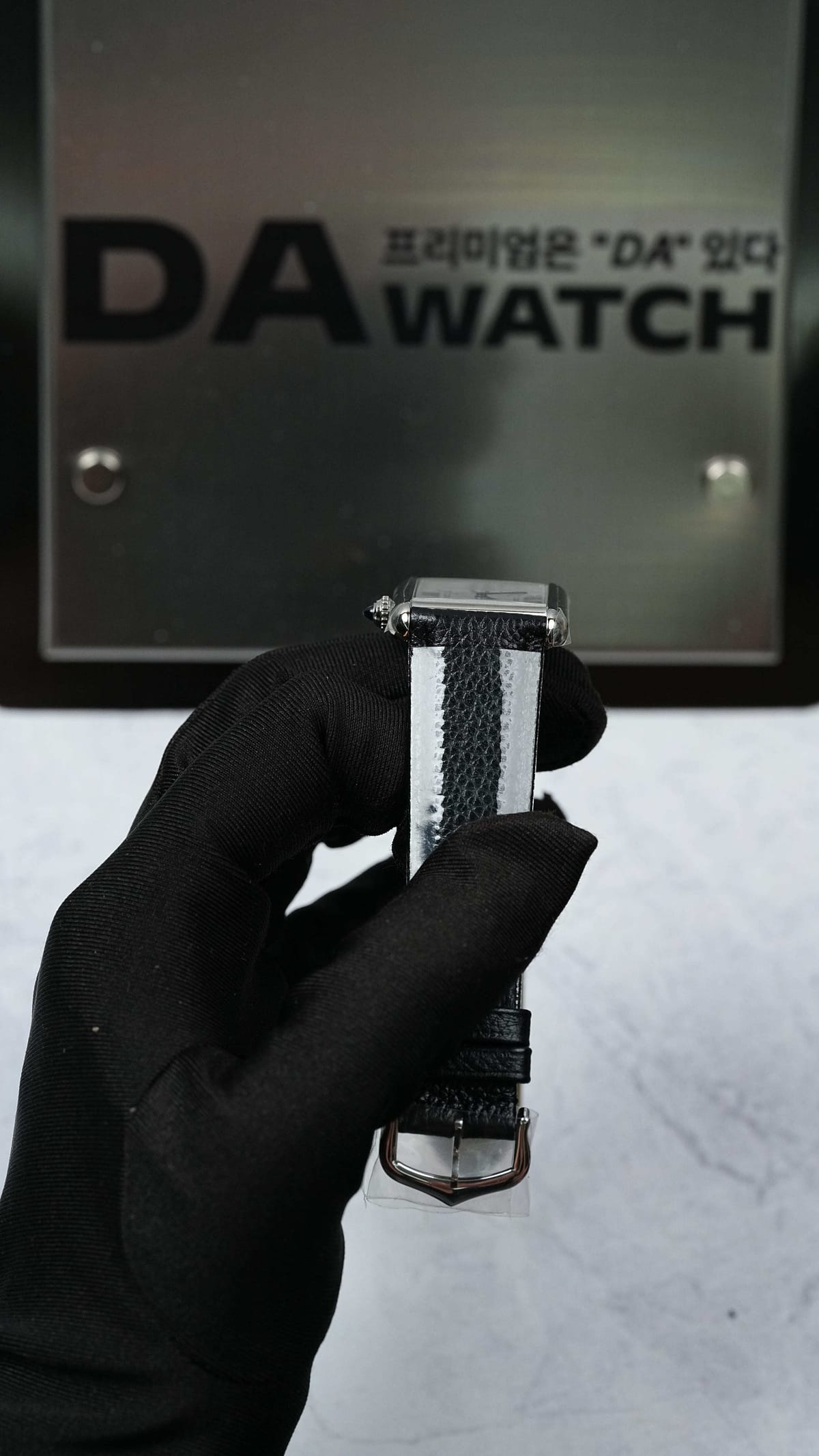 까르띠에 탱크 머스트 가죽 스트랩 라지 33.7mm x 25.5mm 9