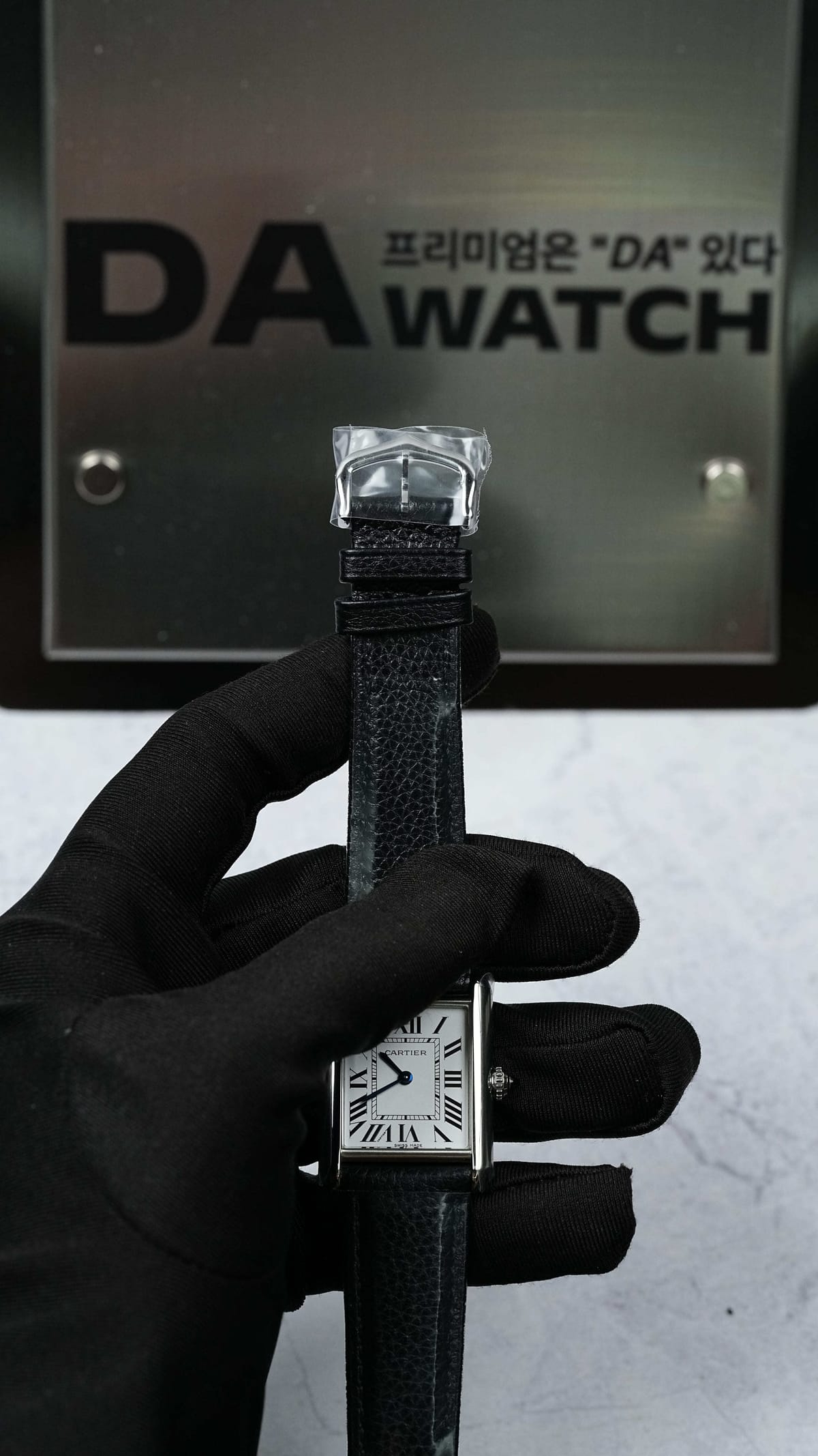 까르띠에 탱크 머스트 가죽 스트랩 라지 33.7mm x 25.5mm 10