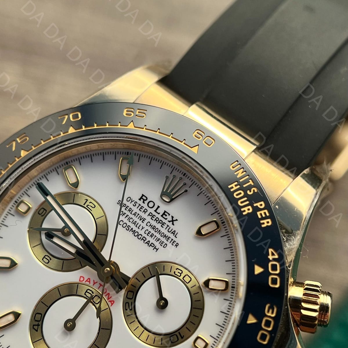 롤렉스 데이토나 옐로우골드 금통 흰판 러버밴드 40mm 6