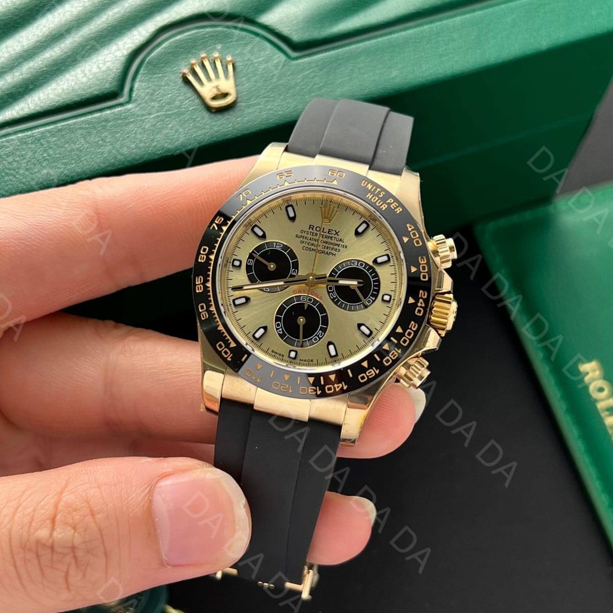 롤렉스 데이토나 옐로우골드 금통 샴페인 러버밴드 40mm 3