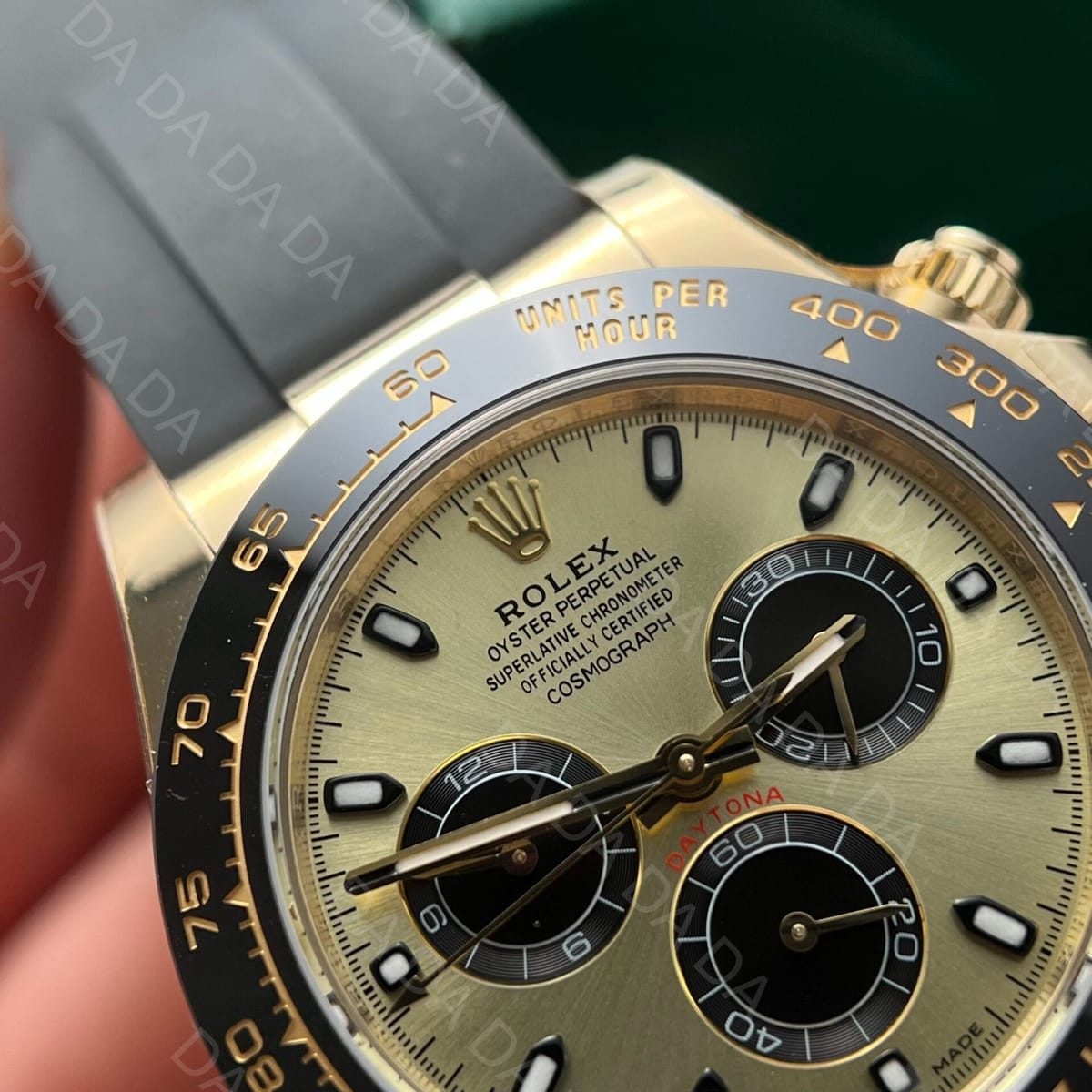 롤렉스 데이토나 옐로우골드 금통 샴페인 러버밴드 40mm 5