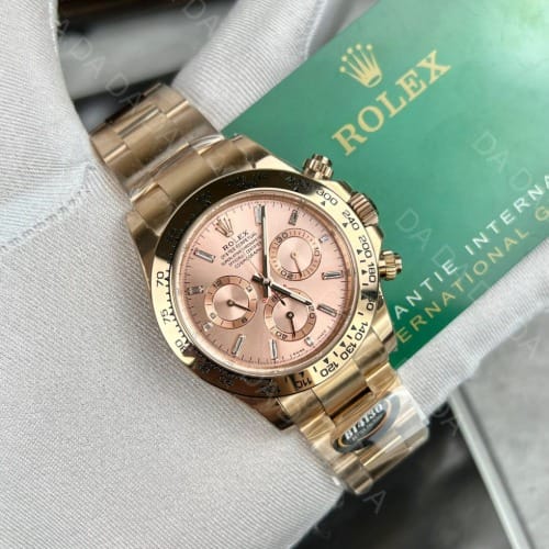 롤렉스 데이토나 로즈골드 금통 핑크다이얼 40mm