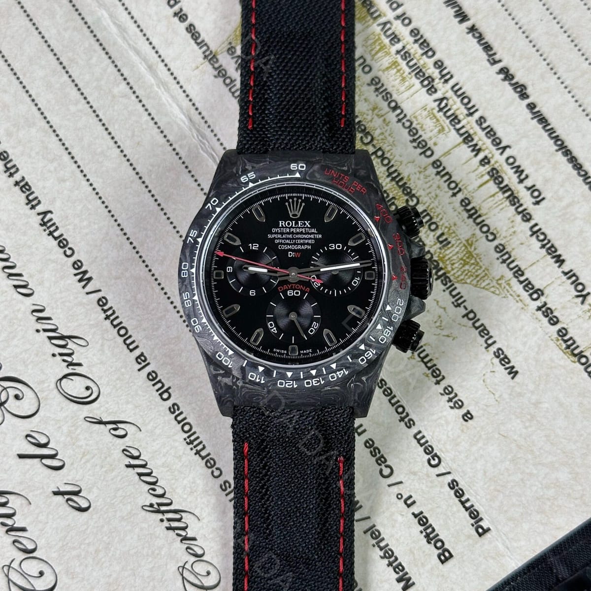롤렉스 데이토나 카본 레드 40mm 3